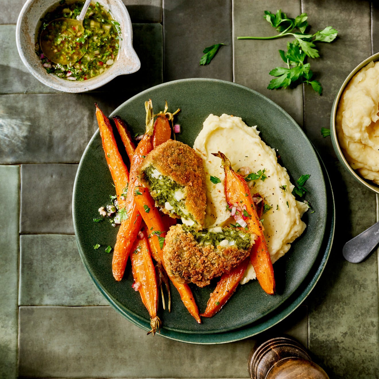 Špenátový syr Rond s mrkvou