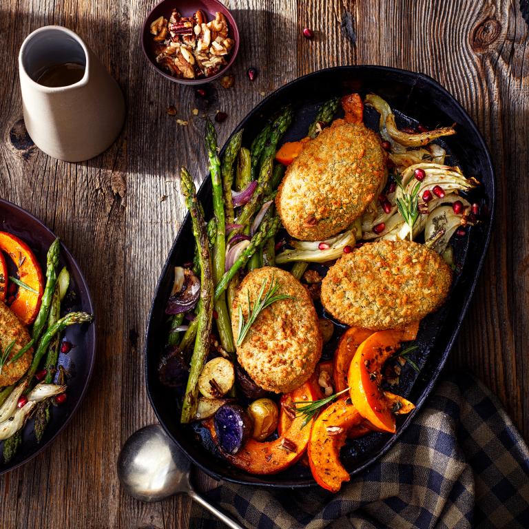 Záhradný lahôdkový špenátový syr rondo