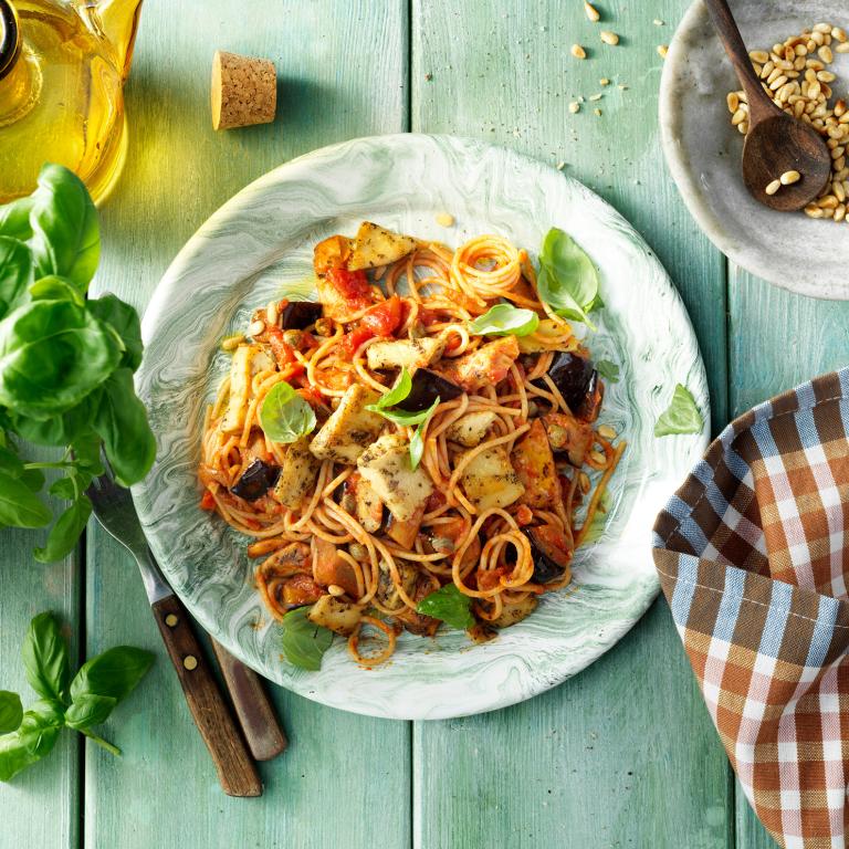 Stredomorské cestoviny No Waste a la Norma