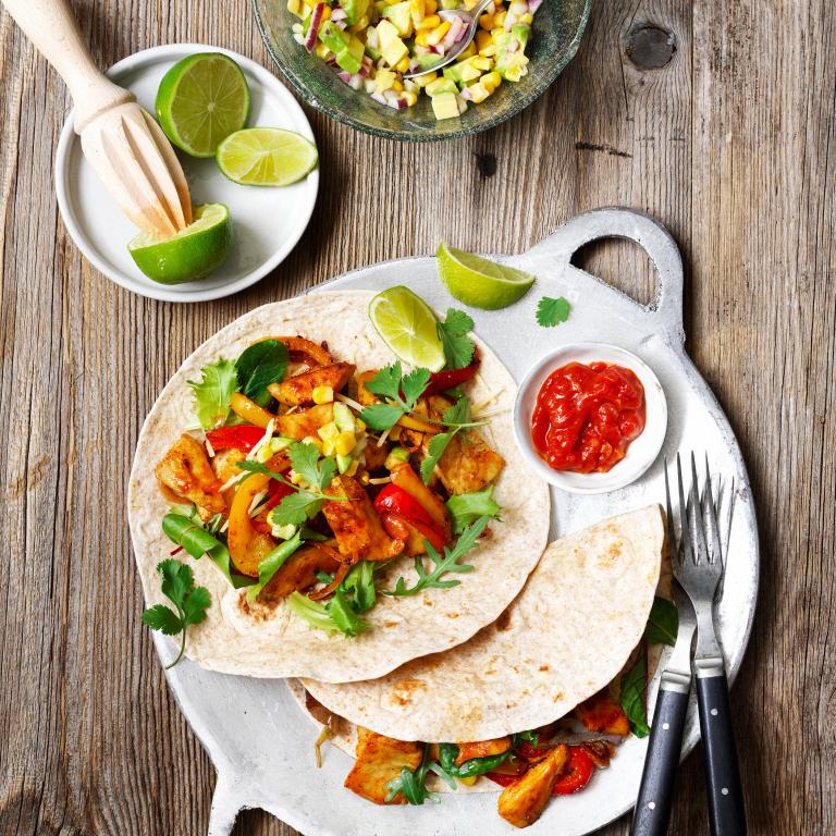 Veggie rezančeky v mexickom štýle Fajitas Filety v mexickém štýlu Fajitas